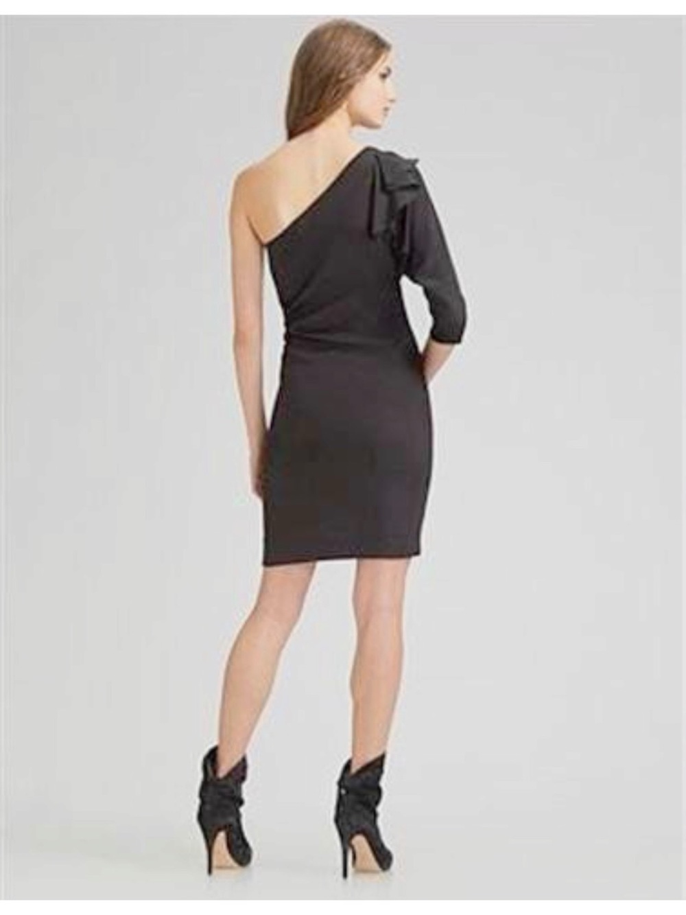 ASO Blake Lively DVF Diane Von Furstenberg Cobb One Shoulder Silk Mini Dress
